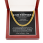 To My 420 Partner Link Chain Necklace | Romantic Gift for Boyfriend | Boyfriend Anniversary Gift | Boyfriend Birthday Gift