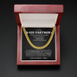To My 420 Partner Link Chain Necklace | Romantic Gift for Boyfriend | Boyfriend Anniversary Gift | Boyfriend Birthday Gift