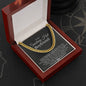 To My Smoking Hot Boyfriend Cuban Link Chain Necklace | Gift for Boyfriend | Christmas Gift for Boyfriend | Anniversary & Birthday Gift