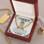 To My Military Man Funny Dick Chain Necklace | Funny Christmas Gift for Military Boyfriend, Military Husband | Long Distance Relationship