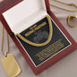 To My Riding Partner Harley Davidson Cuban Link Chain Necklace | Gift for Biker Husband | Gift For Biker Boyfriend | Motorcycle Life
