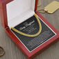 To My Army Boyfriend We're Closer Because of It All Link Chain Necklace | Romantic Gift for Boyfriend | Anniversary & Birthday Gift