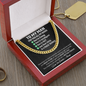To My Man You Tick All My Boxes Cuban Chain Link | Birthday Gift For Husband | Anniversary Gift for Man | Husband Funny Gift
