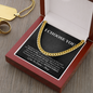 Best Gift Anniversary I Choose You Cuban Chain Necklace Gift for Boyfriend, Boyfriend Gift, I Choose You Sentimental Love Letter, Love Poem