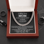 Mom Memorial Cuban Chain Link Necklace | Loss of Mother Gift | Mother Loss Sympathy Gift