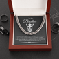 To My Brother I Will Always Be Right Here Link Chain Necklace | Gift From Sister | Gift From Brother | Christmas, Birthday, & Graduation Gift for Brother