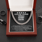 To My Excellent Husband Cuban Chain Link | Birthday Gift For Husband | Anniversary Gift for Man | Husband Funny Gift