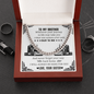 To My Trucker Brother Stay Safe Cuban Chain Necklace| Christmas, Birthday Gift from Sister | Gift To Trucker Brother from Your Sister