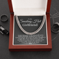 To My Smoking Hot Girlfriend Cuban Link Chain Necklace | Gift for Girlfriend | Anniversary & Birthday Gift for Her