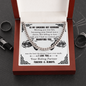 To My Smoking Hot Husband Cuban Link Chain Necklace | Gift for Biker Husband | Motorcycle Life | Gif for Riding Partner
