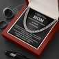 Mom Memorial Cuban Chain Link Necklace | Loss of Mother Gift | Mother Loss Sympathy Gift