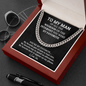 To My Man You Are My Favorite Cuban Chain Link | Birthday Gift For Husband | Anniversary Gift for Man | Husband Funny Gift