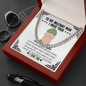 To My Military Man Funny Dick Chain Necklace | Funny Christmas Gift for Military Boyfriend, Military Husband | Long Distance Relationship