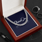 To My Husband Chain Link Necklace