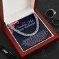 To My Smoking Hot Army Boyfriend Cuban Link Chain Necklace | Gift for Boyfriend | Christmas Gift for Boyfriend | Anniversary & Birthday Gift