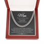To My Man We're Closer Because of It All Link Chain Necklace | Romantic Gift for Husband | Anniversary & Birthday Gift