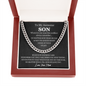 Mother To Son Sentimental Chain Necklace Gift, Gift For Son Birthday, Graduation