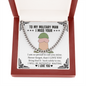 To My Military Man Funny Dick Chain Necklace | Funny Christmas Gift for Military Boyfriend, Military Husband | Long Distance Relationship