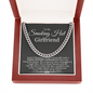 To My Smoking Hot Girlfriend Cuban Link Chain Necklace | Gift for Girlfriend | Anniversary & Birthday Gift for Her