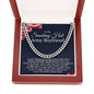 To My Smoking Hot Army Boyfriend Cuban Link Chain Necklace | Gift for Boyfriend | Christmas Gift for Boyfriend | Anniversary & Birthday Gift