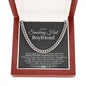 To My Smoking Hot Boyfriend Cuban Link Chain Necklace | Gift for Boyfriend | Christmas Gift for Boyfriend | Anniversary & Birthday Gift