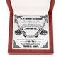 To My Smoking Hot Husband Cuban Link Chain Necklace | Gift for Biker Husband | Motorcycle Life | Gif for Riding Partner
