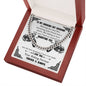 To My Smoking Hot Husband Cuban Link Chain Necklace | Gift for Biker Husband | Motorcycle Life | Gif for Riding Partner