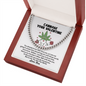 Cannabe Your Valentine 420 Love Link Chain Necklace | Love Funny Humor Stoner Valentine | Valentine's Gift For Him