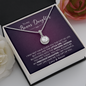 To My Bonus Daughter Eternal Hope Necklace| I Will Always Be There for You| Gift for Bonus Daughter from Bonus Mom / Step-Mom / Step-Dad