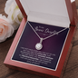 To My Bonus Daughter Eternal Hope Necklace| I Will Always Be There for You| Gift for Bonus Daughter from Bonus Mom / Step-Mom / Step-Dad
