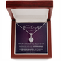 To My Bonus Daughter Eternal Hope Necklace| I Will Always Be There for You| Gift for Bonus Daughter from Bonus Mom / Step-Mom / Step-Dad