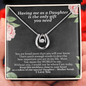 Funny Mothers Day Message Card Necklace | Having Me As A Daughter Is The Only Gift Your Need Card for Mom from Daughter