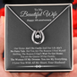 Gift For My Beautiful Wife 7th Year Anniversary Necklace, 7th Year Wedding Anniversary Gifts, 7th Wedding Anniversary Gift For Her