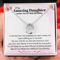 To My Amazing Daughter Sweet 16 Birthday Necklace | Gift For Daughter's 16th Birthday | Sweet 16 Birthday Gift