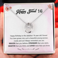 To The Sweetest 16-Year Old Birthday Necklace | Gift For 16th Birthday | Sweet 16 Birthday Gift for Daughter, Granddaughter, Niece
