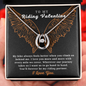 To My Riding Valentine Lovers Cubic Zirconia Necklace Gift | Valentine's Bikers Gifts For Women