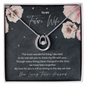 Future Wife Lucky In Love Necklace; Anniversary Gift; Birthday Gift For Future Wife