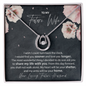 Future Wife Lucky In Love Necklace; Wedding Gift For Wife; Anniversary Gift For Fiance