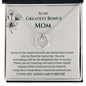 To My Greatest Bonus Mom Lucky In Love Necklace | Step Mom Necklace, Bonus Mom Gift | Birthday, Mother's Day Gift for Second Mom