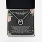 Funny Mothers Day Message Card Necklace | Having Me As A Daughter Is The Only Gift Your Need Card for Mom from Daughter