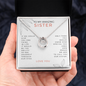 To My Amazing Sister Necklace | Gift for Sister from Sister or Brother | Sister Birthday, Graduation, Engagement Gift or Just Because