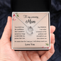 To My Amazing Mom, Lucky In Love Necklace Mom Necklace, Present for Mother's Day