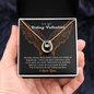 To My Riding Valentine Lovers Cubic Zirconia Necklace Gift | Valentine's Bikers Gifts For Women