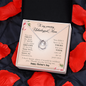 To My Amazing Unbiological Mom, Lucky In Love Necklace Mom Necklace, Present for Mother's Day