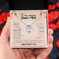 To My Amazing Bonus Mom Zirconia Necklace | Step Mom Gift Bonus Mom Necklace, Present for Stepmom for Mother's Day