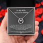 To My Wife I Love You To Infinity Lucky In Love Necklace; Anniversary Gift For Wife; Birthday Gift For Wife