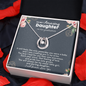 To My Amazing Daughter On Her Graduation Day Lucky Necklace | My Sweet Little Girl Graduation Gift From Mom, Dad