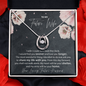 Future Wife Lucky In Love Necklace; Wedding Gift For Wife; Anniversary Gift For Fiance