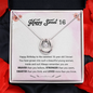 To The Sweetest 16-Year Old Birthday Necklace | Gift For 16th Birthday | Sweet 16 Birthday Gift for Daughter, Granddaughter, Niece