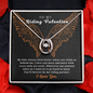 To My Riding Valentine Lovers Cubic Zirconia Necklace Gift | Valentine's Bikers Gifts For Women
